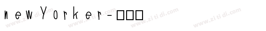 new Yorker字体转换